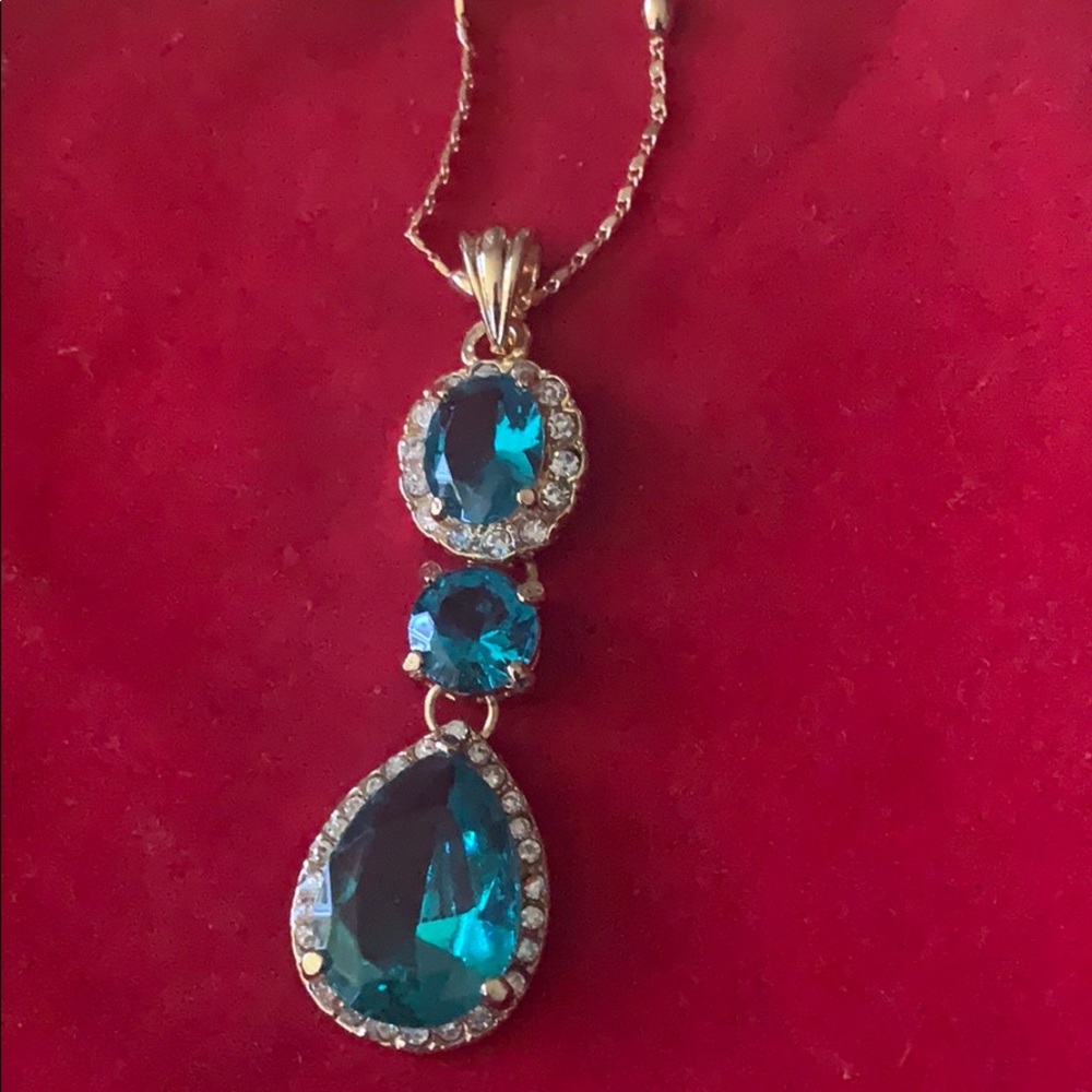 18Karat gold filled gemstone Necklace